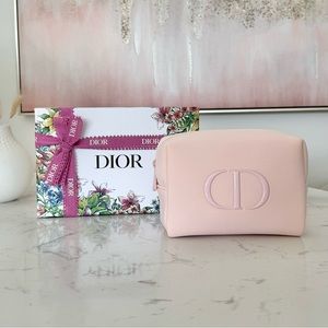 Dior Pink Cosmetic Bag + Gift Box